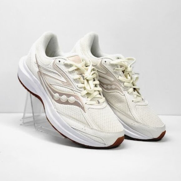 SAUCONY WOMEN'S cohesion 17 perl ivory running shoes Size 8.5  NEW - Picture 1 of 9